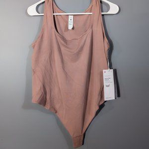 NWT Lululemon Wundermost Ultra Soft Nulu Square Neck Sleeveless Bodysuit Rose